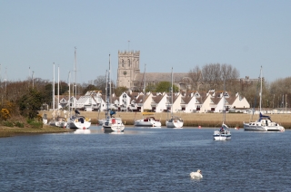 Christchurch Harbour from Stanpit Marsh